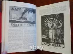 World War One Posters 1918 Munsey's Magazines leather illustrated book