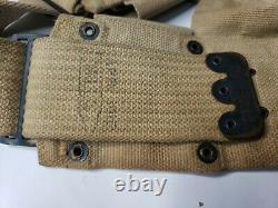 World War One U. S. Army Bar Belt 1918 Round flap belt, walking fire belt