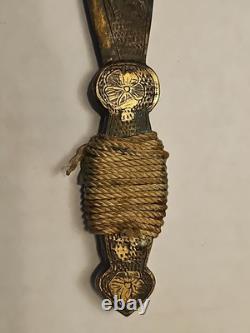 World War One War Poppy Brass Letter Opener Marked Georgetown Memorabilia WW 1