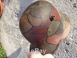 World war 1 german army m1918 painted helmet