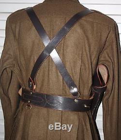 Ww1 British Army Officer Sam Brown Complete Set Repro Double Strap
