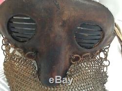Ww1 British Tank Corps Helmet And Anti Splatter Mask
