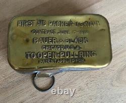 Ww1 First Aid Packet 1918 Us Navy Sealed Bauer & Black Unopened Rare