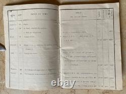 Ww1 French Pilot's Flight Log Book Signed By (trainer Of Guynemer) Capt. Nardin