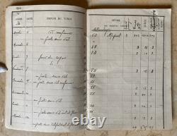 Ww1 French Pilot's Flight Log Book Signed By (trainer Of Guynemer) Capt. Nardin