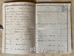 Ww1 French Pilot's Flight Log Book Signed By (trainer Of Guynemer) Capt. Nardin
