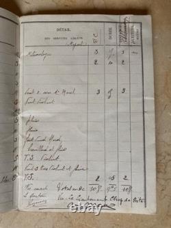Ww1 French Pilot's Flight Log Book Signed By (trainer Of Guynemer) Capt. Nardin