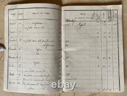 Ww1 French Pilot's Flight Log Book Signed By (trainer Of Guynemer) Capt. Nardin