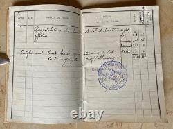 Ww1 French Pilot's Flight Log Book Signed By (trainer Of Guynemer) Capt. Nardin