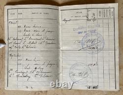 Ww1 French Pilot's Flight Log Book Signed By (trainer Of Guynemer) Capt. Nardin