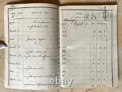 Ww1 French Pilot's Flight Log Book Signed By (trainer Of Guynemer) Capt. Nardin