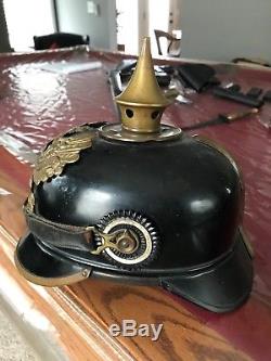 Ww1 German / Prussian Spike Pickelhaube Helmet Metal