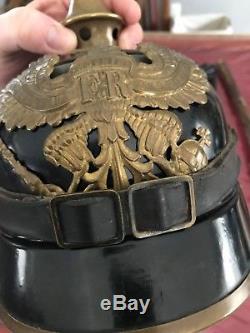 Ww1 German / Prussian Spike Pickelhaube Helmet Metal