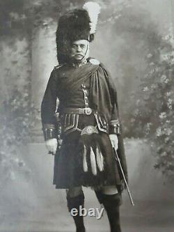 Ww1 Major A. M Cosby Commander 48th Cabinet Photo Military Scottish War Antique