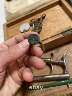 Ww1 Military Lot Rare Veterinary Unit Dog tags With Paperwork And More