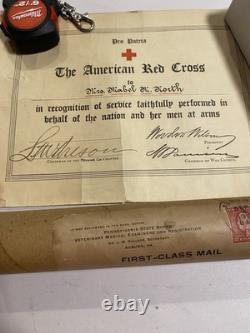 Ww1 Military Lot Rare Veterinary Unit Dog tags With Paperwork And More