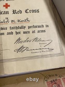 Ww1 Military Lot Rare Veterinary Unit Dog tags With Paperwork And More