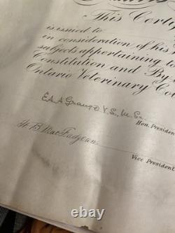 Ww1 Military Lot Rare Veterinary Unit Dog tags With Paperwork And More