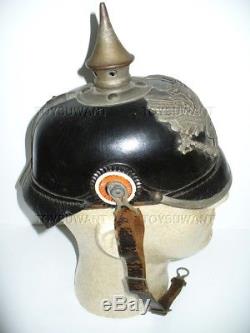 Ww1 Pickelhaube Spike Helmet German Wwi Cockade Imperial Prussian Cockade Strap+