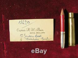 Ww1 Princess Mary Xmas Gift Tin With Contents Captain Royal Artillery