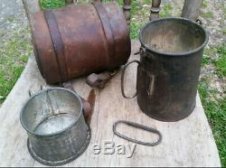 Ww1 South Australian Light Horse Regiment Issue Quart Pot Billy Can, Mug & Case