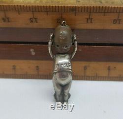 Ww1 Trench Art Touch Wood Thumbs Up Good Luck Charm Soldiers Sweetheart Silver