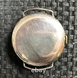 Ww1 Trench Watch Cyma Cronometre 1915, Solid Silver Sterling Case