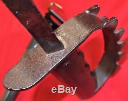 Ww1 U. S. 1917 Trench Knuckle Duster Fighting Knife & Scabbard Rare Vintage