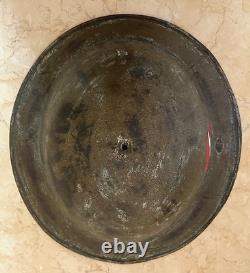Ww1 U. S. Army 78th Lightning Division Camo Combat Id'd Trench Art Helmet
