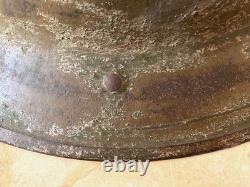 Ww1 U. S. Army 78th Lightning Division Camo Combat Id'd Trench Art Helmet