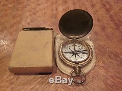 Ww1 U. S. Army Officer's Pocket Compass With The Box Look
