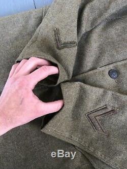 Ww1 WWI Jacket And Hat Dated 1918