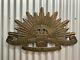 Ww1 Ww2 Australian Rising Sun Anzac Huge Distressed Embossed Metal Sign