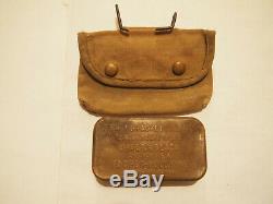 Ww1 Ww2 Usmc Rare First Aid Pouch And Usn 1918 1st Aid Tin