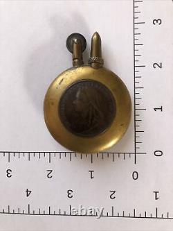 Ww1/wwi English Soldier's Art Trench Brass Lighter