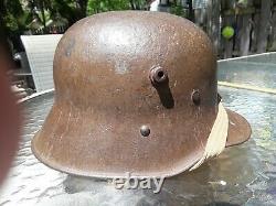 Wwi Austrian-german 1917 Steel Combat Helmet, Exc. Cond, 100% Original, Aaa+++