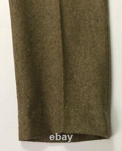 Wwi British P1902 Wool Service Dress Combat Field Trousers- Large 36 Waist