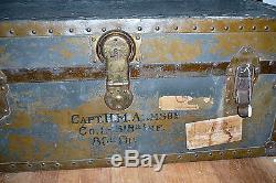 Wwi Foot Locker Capt H M Armbsy Co L 80th Division 318 Infantry & Personal Items