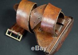 Wwi German Holster & Officers Belt, Brown Luger, 1915