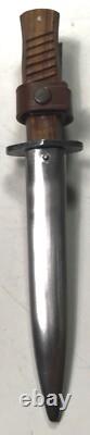 Wwi German Infantry Belt & Boot Fighting Knife & Scabbard