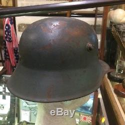 Wwi German M-1918 Helmet With Liner No Decal