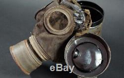 Wwi German Mask & Can (lederschutzmaske) 1917-18