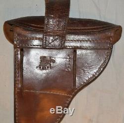 Wwi Imperial German Lp-08 Artillery Luger Holster Dated 1915 Unit Marked