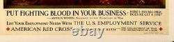 Wwi / Original Poster / Put Fighting Blood In Your Business / Linen / Marines