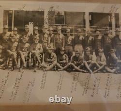 Wwi Panoramic Photo Army Ft Sam Houston San Antonio Texas Doughboy 60 Named Gi's