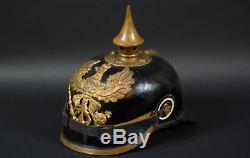 Wwi Prussian Enlisted M1895 Spike Helmet & Field Cover -complete