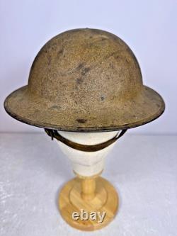Wwi Us Army M1917 Doughboy Helmet Original 89th ID Double Painted Insignia