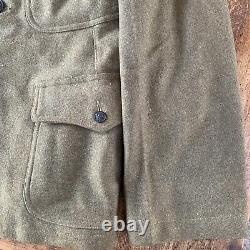 Wwi Us Army M1917 Od Wool Field Dress Jacket Coat Tunic Size 38-s & Overseas Cap