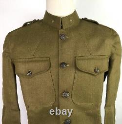 Wwi Us Army M1917 Wool Combat Field Tunic- Size 2xlarge 50r
