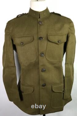 Wwi Us Army M1917 Wool Combat Field Tunic- Size 3xlarge 52r